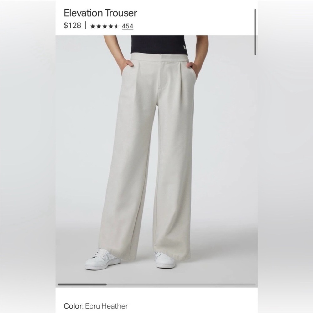 Vuori Ecru Heather Elevation Trousers